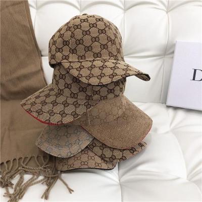 China Newspaper Used Girls Wholesale Famous Khaki Baseball Cap Luxury Brand Women's Designer Hats for sale