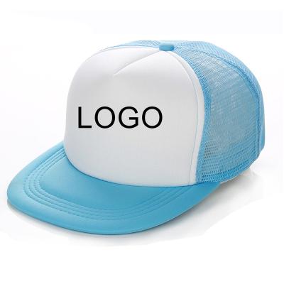 China Newspaper Used Custom Hip Hop White Logo 5 Panel Sport Gorras Gorros Embroidery Cotton Printing Dad Baseball Mesh Foam Hat Trucker Cap for sale