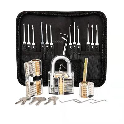 China Wholesale Stainless Steel Lock Pick Tools Practice Locksmiths Set With Practice Padlock Tools for sale