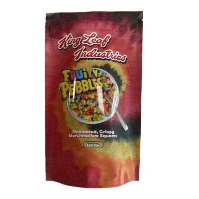 China Moisture Proof Foil Laminated Plastic Resealable Ziplock Bags Take Out Edibles Packaging Smell Proof Candy Gummies 3.5g Mylar Bags Custom Printed for sale