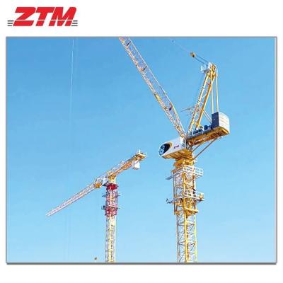 China ZTL286 Grúa de torre de luffing 14t Capacidad 52m longitud de la junta 2.2t Equipo de elevación de carga de punta en venta