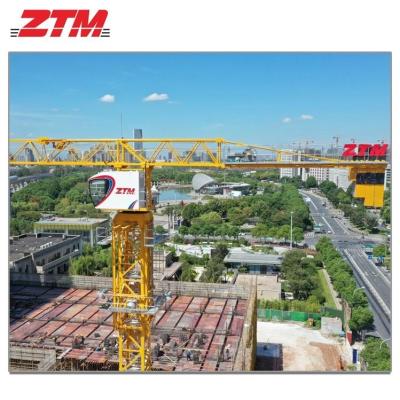 China ZTT296C Guindaste de torre plana 12t Capacidade 70m Duração do cabo 3.1t Equipamento de elevação de carga de ponta à venda