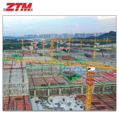 China ZTT336 Flattop Tower Crane 18t Capacity 75m Jib Length 2.7t Tip Load Hoisting Equipment for sale