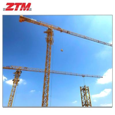 China ZTT466 Guindaste de torre plana 20t Capacidade 80m Duração de jato 3.3t Carga de ponta Equipamento de elevação elétrico auto-elevador à venda