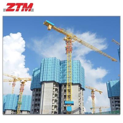 China ZTT856 Guindaste de torre plana de 40 t Capacidade 80m Equipamento de elevação de comprimento Jib à venda