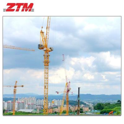 China ZTL126 Grúa de torre de luffing 6t Capacidad 45m Equipo de elevación de longitud de jib en venta