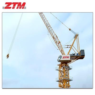 China ZTL286A Luffing Tower Crane 14t Kapazität 55m Stanglänge 2,2t Spitzenlasthebeausrüstung zu verkaufen