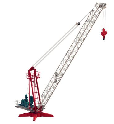 China ZTD24 Derrick Crane 8t Capaciteit 24m Jib Length Lifting Equipment Te koop