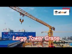 ztt466b flattop tower crane 26t capacity 70m jib length 5.5t tip load hoisting equipment