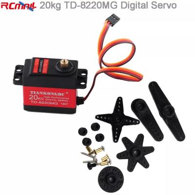 China TIANKONGRC TD-8220MG 4.8-8.4V 20kg RC Servo Motor Metal Gear  for Arduino Smart Car Robot for sale