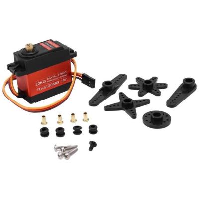 China TIANKONGRC TD-8120MG 20KG  4.8-7.4V Digital Servo 360 Degree Waterproof Large Torque Metal Gear for DIY Robot Robotic Arm RC Model PWM 500μs-2500μs for sale