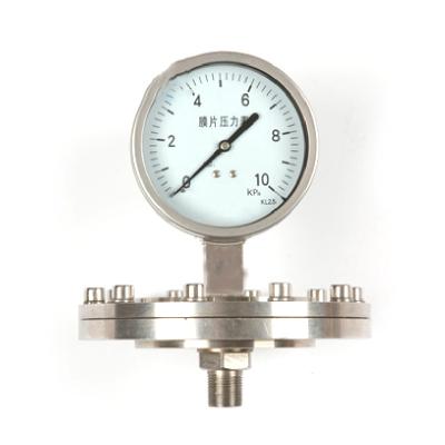 China low cost 316L stainless steel pressure diaphragm pressure gauge for sale