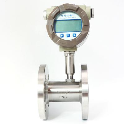 China SS304 Factory Price Digital RS485 Intelligent Turbine Flow Meter For Liquid Gas for sale