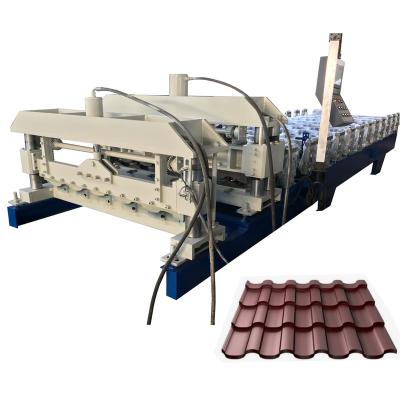 China Hotels European Style South Africa Used Glazed Tile Roll Forming Machine for sale