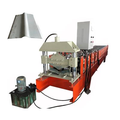 China Hotels Roof Ridge Tile Building Materials Machinery Metal Roof Ridge Cap Roll Forming Machine for sale