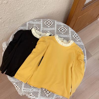 China Korean 2021 lace collar girls autumn viable style casual clothing new bottoming shirt for sale