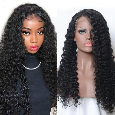 China Body Wave Natural Curly Full Lace Front Wigs Peruvian Hair Lace Front Wig For Color Women Glueless Cuticle Aligned Lace Frontal Wigs for sale