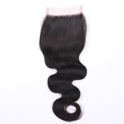 China High Quality Brazilian Raw Natural Wave Hair Closure Hair Weave Bundles Frontal Deep Wave Hair Bundles With Closure for sale