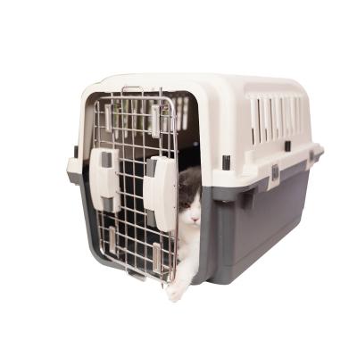 China Breathable Pet Travel Carrier Cat Carrier With Window And Iron Wheels For Cats for sale