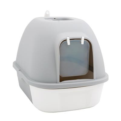 China Sustainable Design Cat Litter Tray Easy Clean Durable Eco-Friendly Cat Toilet Wholesale Custom New No Smell High Sided Pet Bin for sale