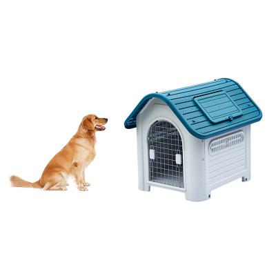 China Large Size Windproof Plastic Waterproof Kennel Pet Kennel For Indoor Outdoor Well - Ventilated High Floor Easy To Assemble for sale