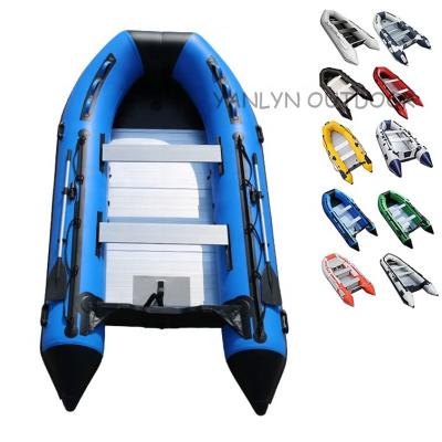 China Fishing 6 Person PVC Hypalon Inflatable Rescue Fishing Sail Boat With Aluminum Floor for sale