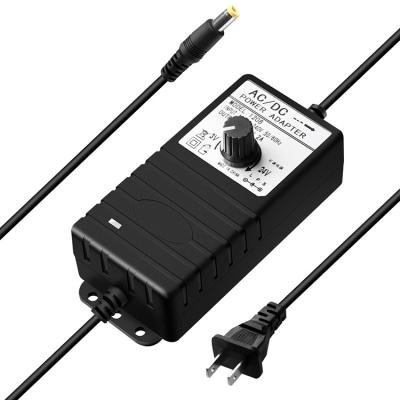 China Power Supply Adapter 3V -24V 1a 1.5a 2A Adjustable Power Adapter 9v10v11v12v16v17v 2a Adjust Voltage Adapter To Led Transformer 3-24v 2a for sale