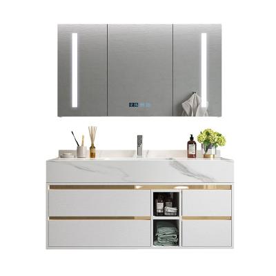 China Rock Panel Table AYPG024-60 Small Bathroom Cabinet Paint Smart Mirror Bathroom Cabinet for sale