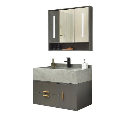 China Smart storage mirror cabinet AYZG025-130 washbasin mirror cabinet with led light bathroom led for sale