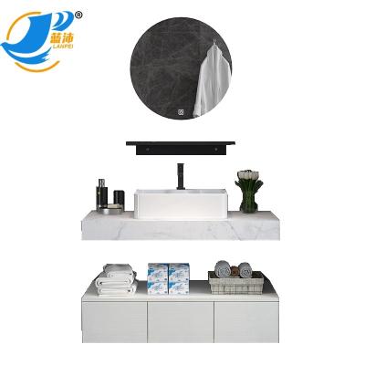 China Modern High Quality Faucet Bathroom Vanities Drop Down Floor Cabinet Aluminum Bathroom Vanity for sale