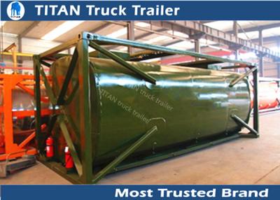 China Customized oil tank trailer 4mm 5mm 6mm tank thickness , semi truck trailer for sale