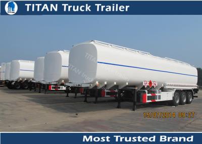 China Tri - axle Carbon steel semi Fuel tank trailers with multi size and capacity optional for sale