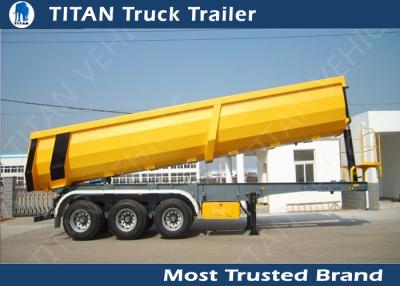 China High strength steel U shape Tipping Trailer Hydraulic Rear End Dump Semi Bed Trailer for sale