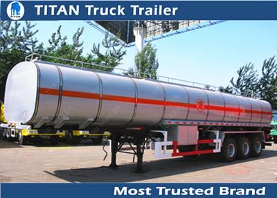 China TITAN Custom carbon steel fuel Tanker Trailer with 4mm 5mm 6mm tank thickness for sale