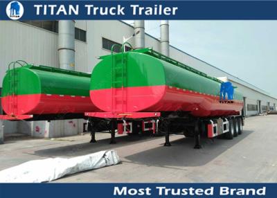 China 1 3 5 Compartment fuel tanker semi trailer with 3 axles 50000 liters for Ghana for sale