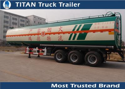 China Maximum volumetric capacity petrol fuel tank trailers with LED lighting for sale