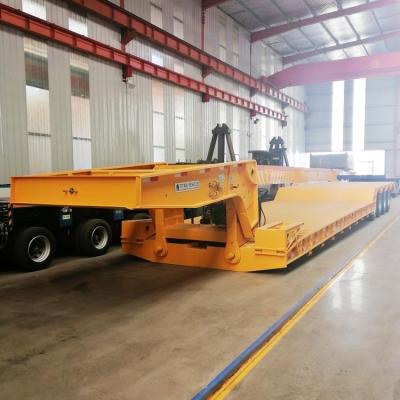 중국 TITAN Removable Detachable Gooseneck Lowboy Trailers for Sale 60/80/100120 Ton Lowboy Trailers for Sale 판매용