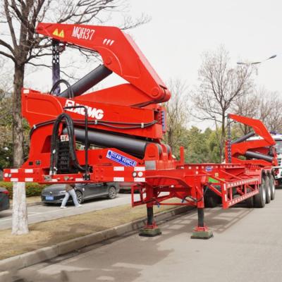 China TITAN 37/40/45 Ton Sideloader Container Truck Trailer 40 Ft for Sale Manufacturer Steelbro Te koop