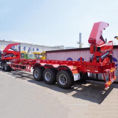 China 37 to 40 tone 40foot Side Lifter Truck Trailer Near Me 20Ft Container Side Loader Truck Trailer for Sale Te koop