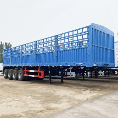 China 2023 New China Flatbed Trailer with side wall semi trailer with high sideboard for sale in Nigeria for sale