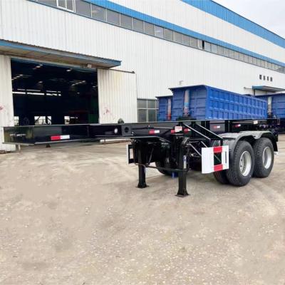 China TITAN 2023 20/40 Foot Seaport Container Transfer Skeletal Special Semi Trailer for Sale Near Me en venta