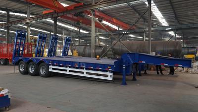 China Titan 3-axle low-bed semi-trailer 80T for sale