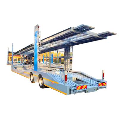 China 2 Axle Car Carrier Trailer Truck Car Hauler Car Transport Trailer European style for Sale in Russia Te koop