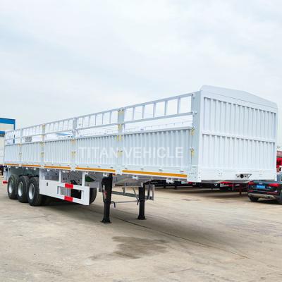 China 3 Axle Fence Semi Trailer Fence Cargo Trailer Livestock Animal Cattle Transport for Sale in Segenal Te koop