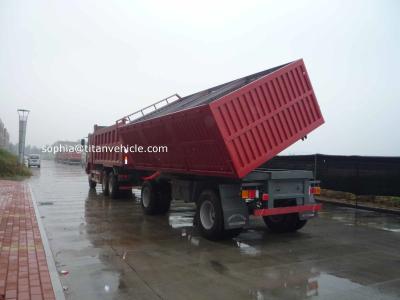 China Drawbar side dumper end dump trailers for sale | Titan Vehicle for sale