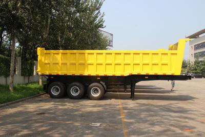 China TITAN 3 Axle 40 ton to 60 Ton  45 cubic meters end dump trailer for sale