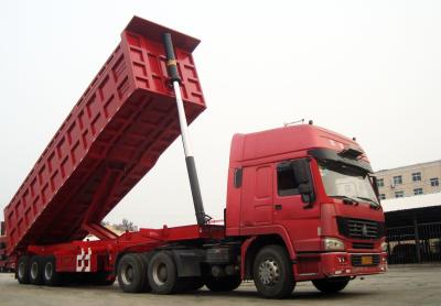 China TITAN VEHICLE Triple axles 50 ton dump semi truck trailer for sale for sale