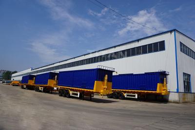 China TITAN VEHICLE tipping semi trailers 3 axles with 40 ton tipper truck for sale