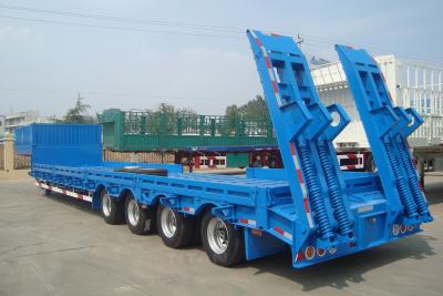 China TITAN VEHICLE widely used low bed trailer 4 axle heavy duty low loader for sale for sale