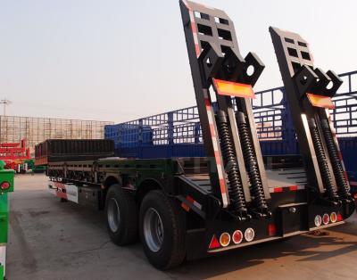 China 2 axles 40 tons flat deck low bed trailer low loader semi trailer for sale for sale